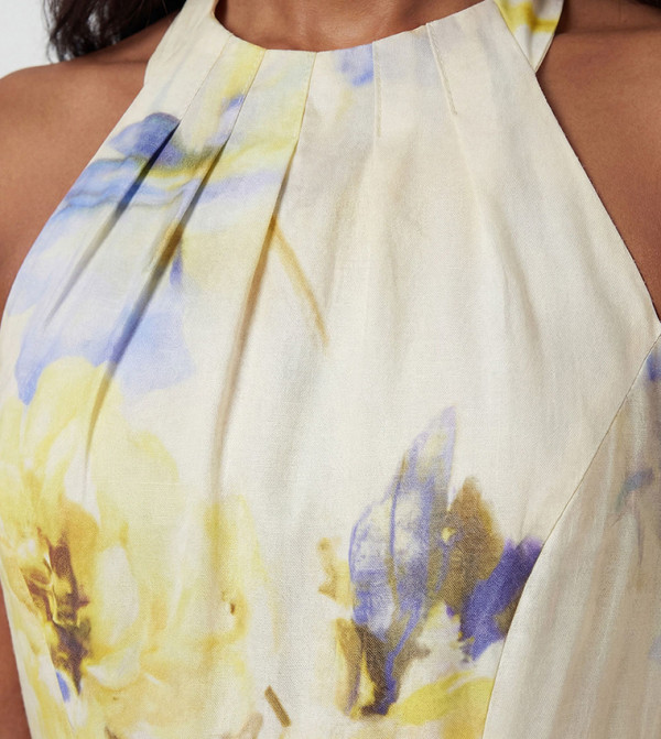 Karen Millen  resort-state-of-mind-w - Ivory Midi Dresses