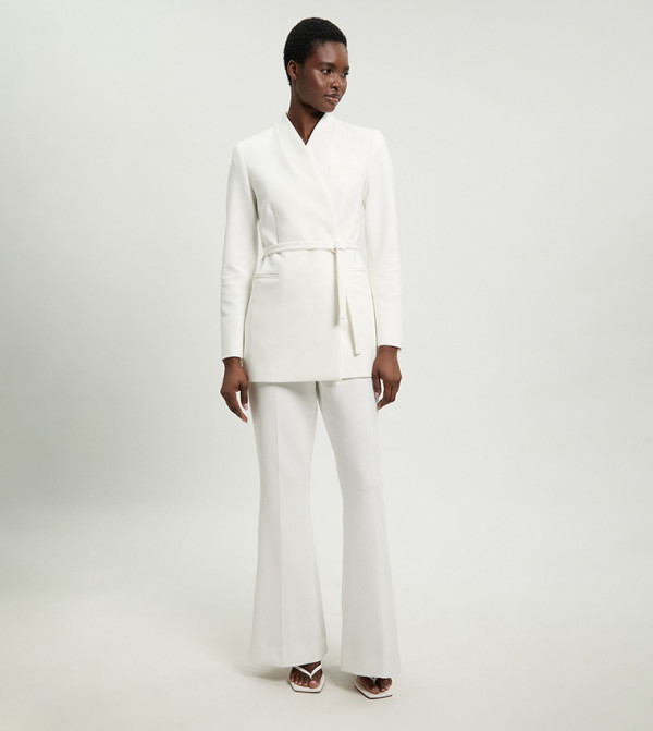 Karen Millen summer-tailoring - White Casual Pants
