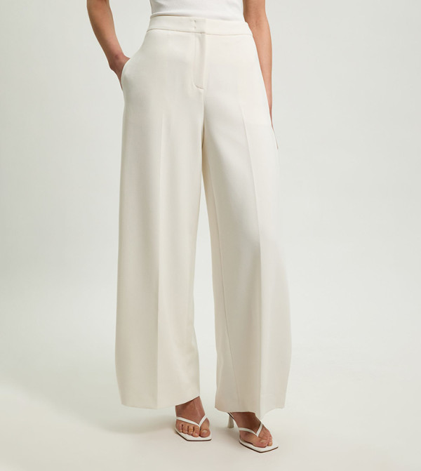 Karen Millen summer-tailoring - Cream Casual Pants