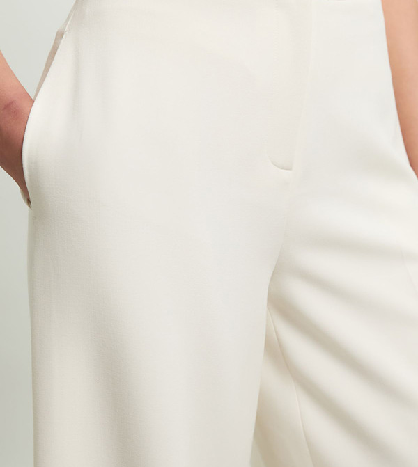 Karen Millen summer-tailoring - Cream Casual Pants