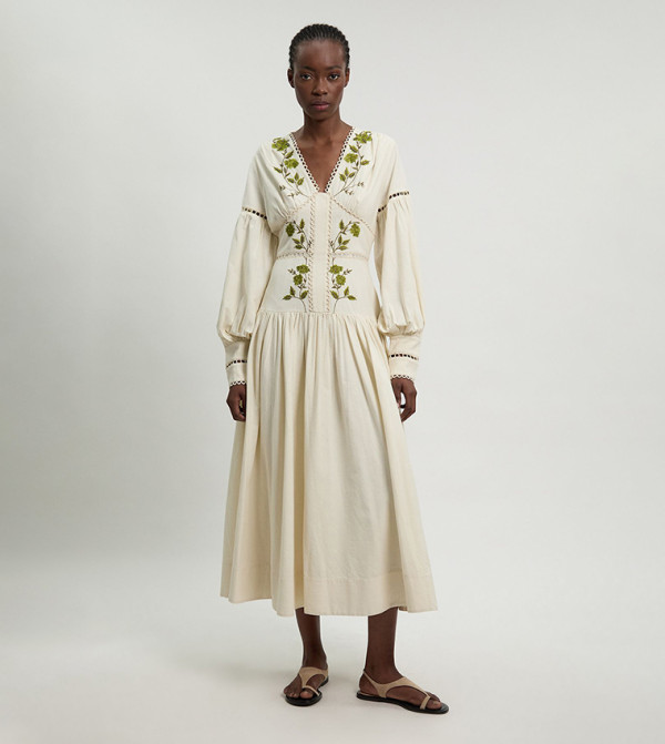 كارن ميلين كارن ميلين - عاجي  Midi Dresses