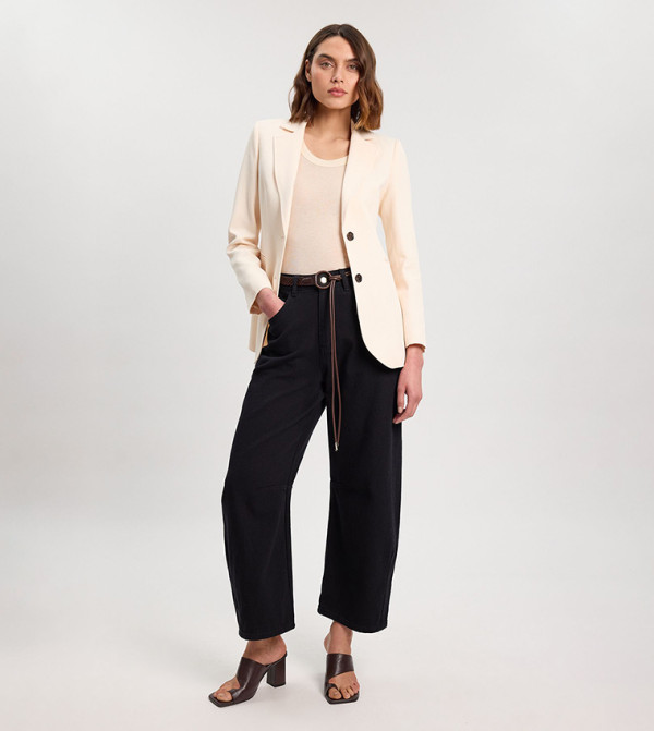 كارن ميلين  - أسود Straight Jeans