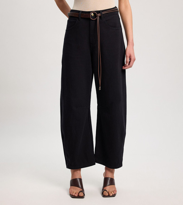 كارن ميلين  - أسود Straight Jeans