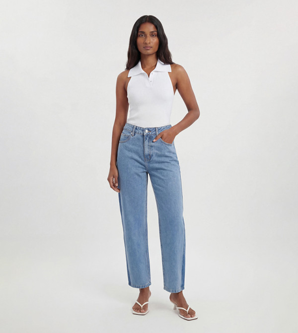 Karen Millen  Jeans - Blue Straight Jeans