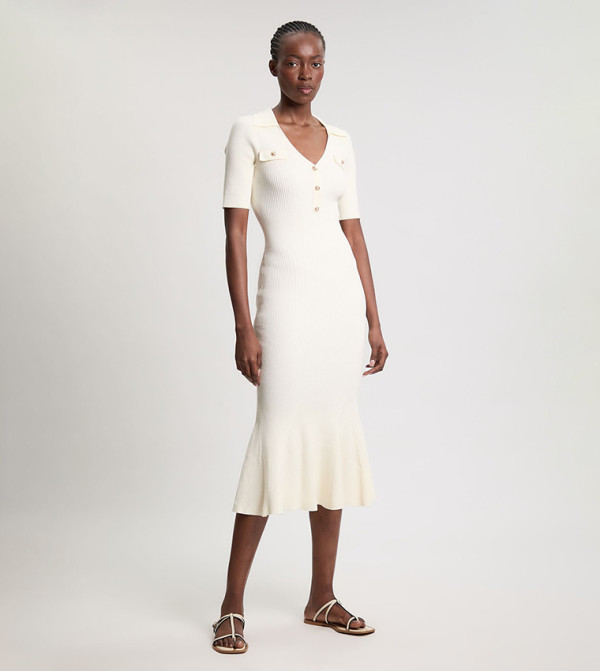 كارن ميلين كارن ميلين - عاجي  Midi Dresses