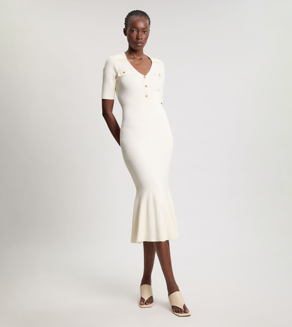 كارن ميلين كارن ميلين - عاجي  Midi Dresses