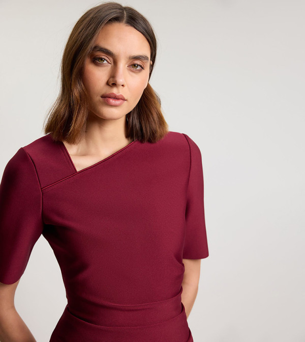Karen Millen summer-tailoring - Burgundy Casual Tops