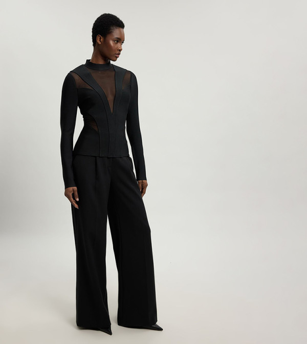 كارن ميلين corset-bubble-edit - أسود Casual Tops