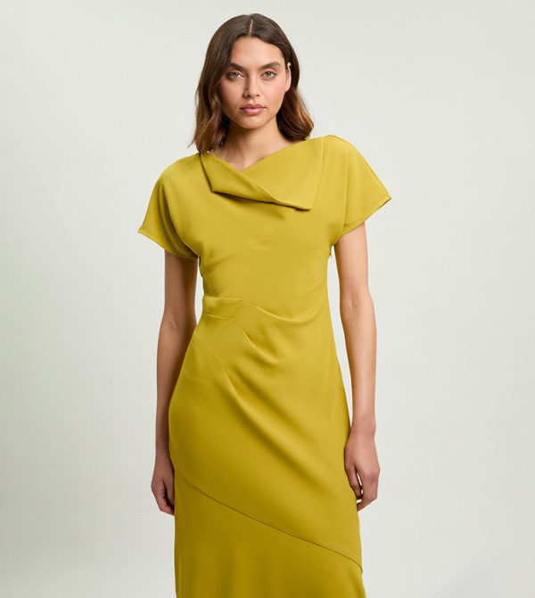 Karen Millen  resort-state-of-mind-w - Yellow Midi Dresses