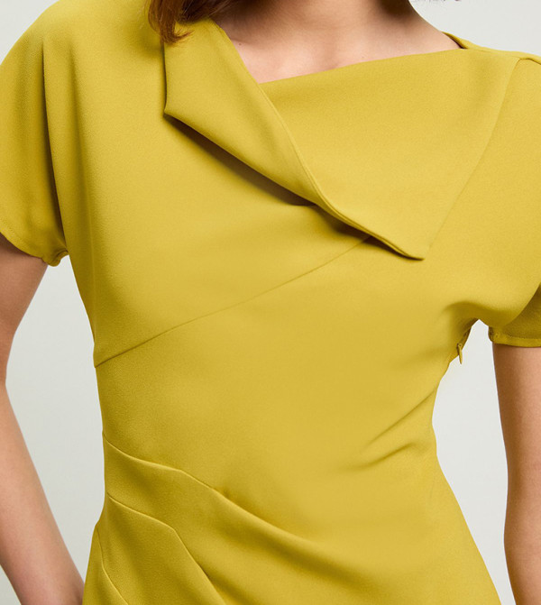 Karen Millen  resort-state-of-mind-w - Yellow Midi Dresses