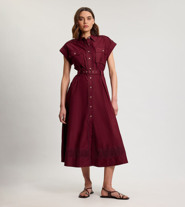 كارن ميلين كارن ميلين - بني  Shirt & T-Shirt Dresses