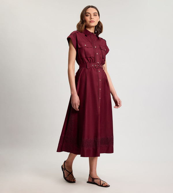 كارن ميلين كارن ميلين - بني  Shirt & T-Shirt Dresses