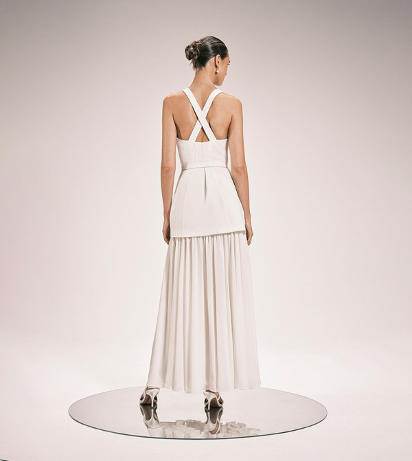 Karen Millen Maxi Dresses - White Maxi Dresses