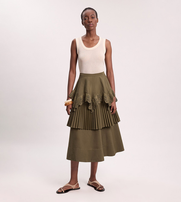 كارن ميلين كارن ميلين - كاكي Maxi Skirts