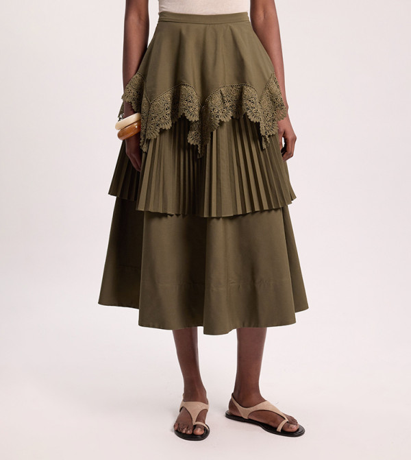 كارن ميلين كارن ميلين - كاكي Maxi Skirts