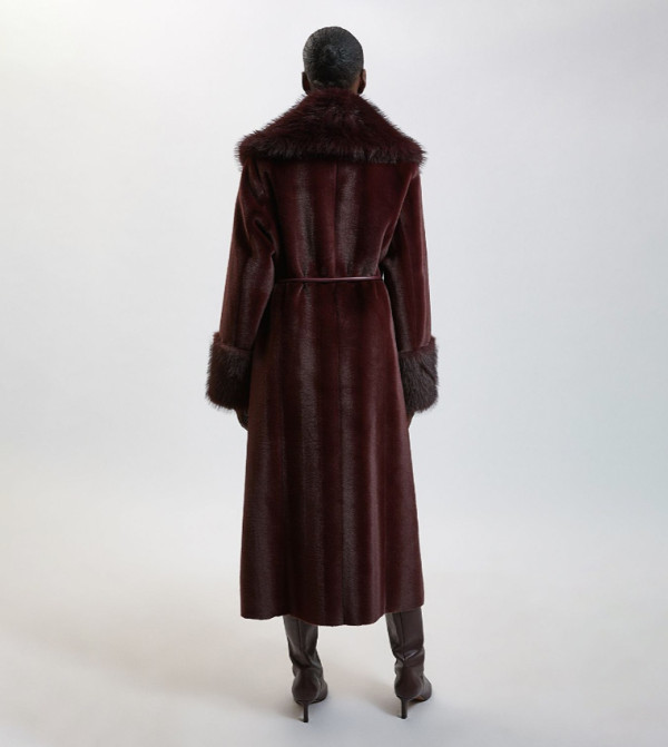 Karen Millen  Overcoats - Burgundy Overcoats