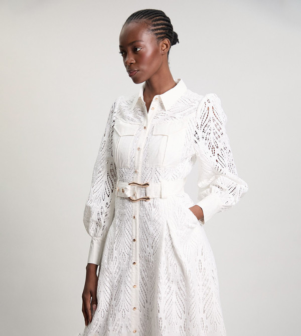 Karen Millen Clothing - White Shirt & T-Shirt Dresses