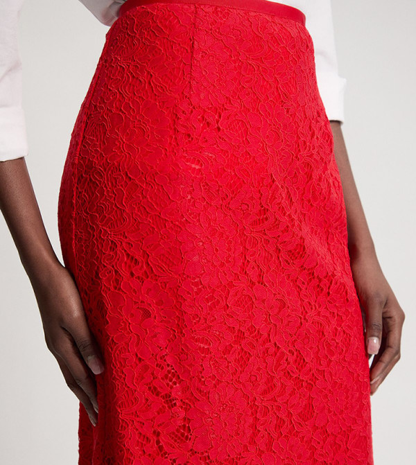 Karen Millen  Skirts - Red Midi Skirts