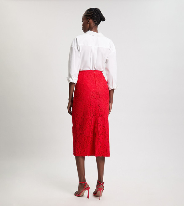 Karen Millen  Skirts - Red Midi Skirts