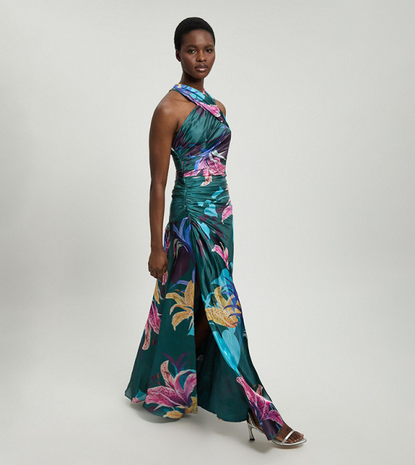 Karen Millen  modest-dressing - Blue Maxi Dresses