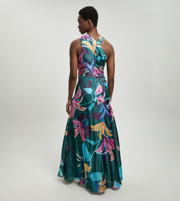 Karen Millen  modest-dressing - Blue Maxi Dresses