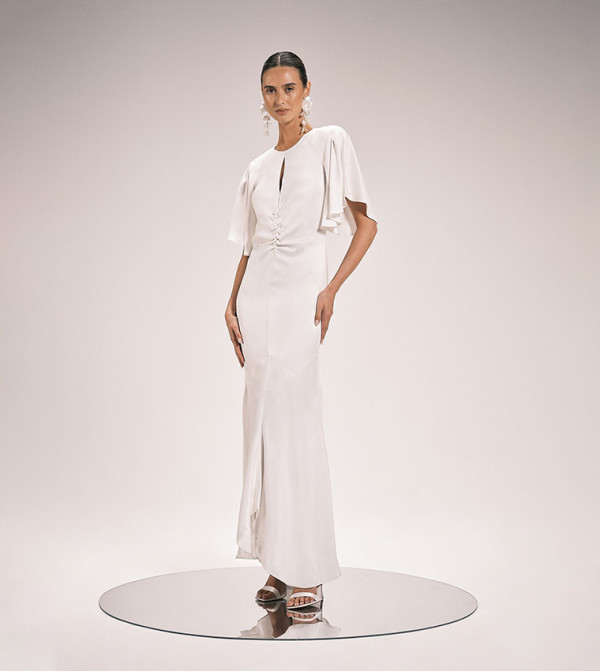 Karen Millen Maxi Dresses - White Maxi Dresses