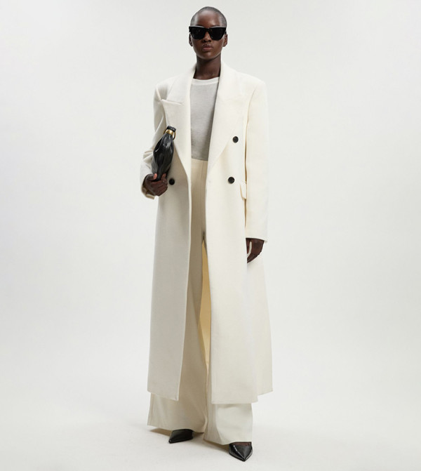 Karen Millen  Jackets & Coats - White Overcoats