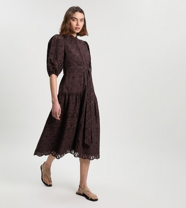 كارن ميلين كارن ميلين - بني  Shirt & T-Shirt Dresses