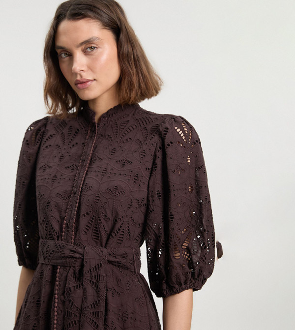 كارن ميلين كارن ميلين - بني  Shirt & T-Shirt Dresses