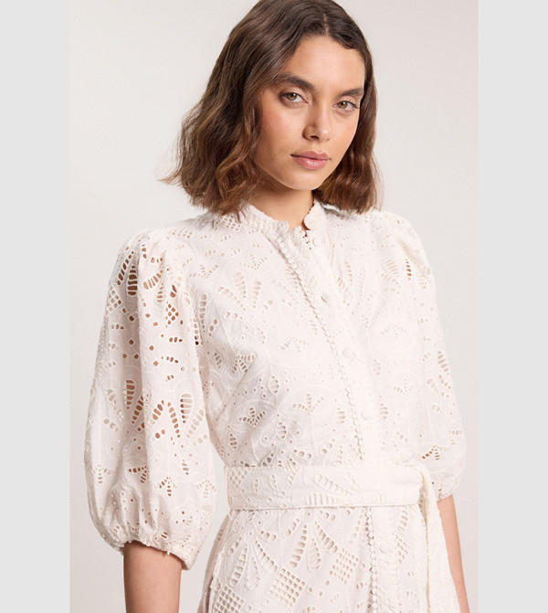 Karen Millen  - Ivory Shirt & T-Shirt Dresses