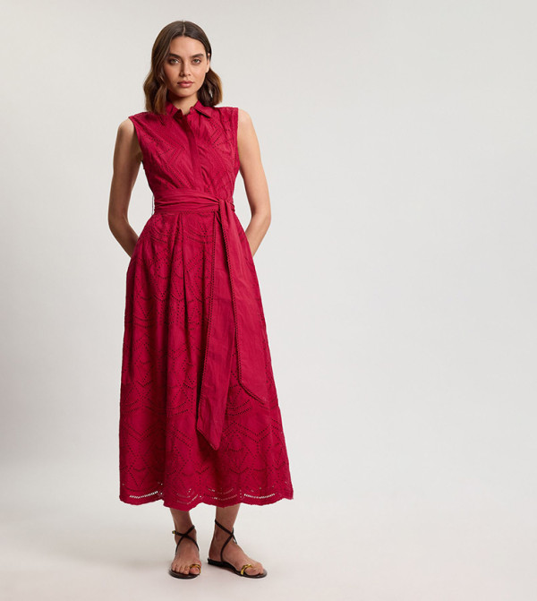 كارن ميلين  فساتين تيشيرت - أحمر Shirt & T-Shirt Dresses