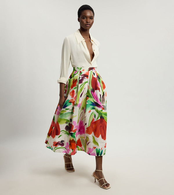 Karen Millen - Pink Midi Skirts