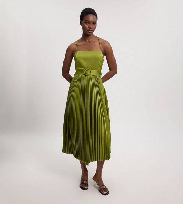 Karen Millen  Clothing - Khaki Midi Dresses