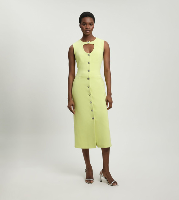 كارن ميلين كارن ميلين - أخضر ليموني Midi Dresses