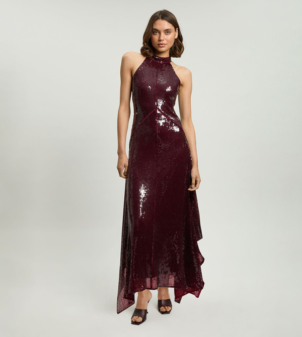 Karen Millen Karen Millen - Burgundy Maxi Dresses