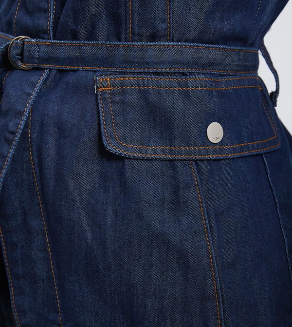 كارن ميلين  توبات بلا أكمام  - أزرق Sleeveless Tops