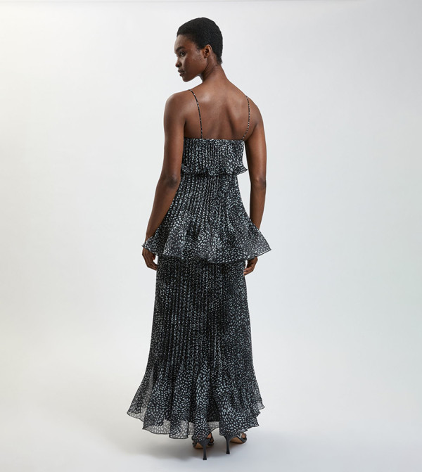 Karen Millen  peplum-play - BLACK Maxi Dresses