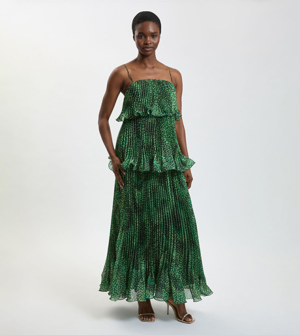 Karen Millen  peplum-play - Green Maxi Dresses