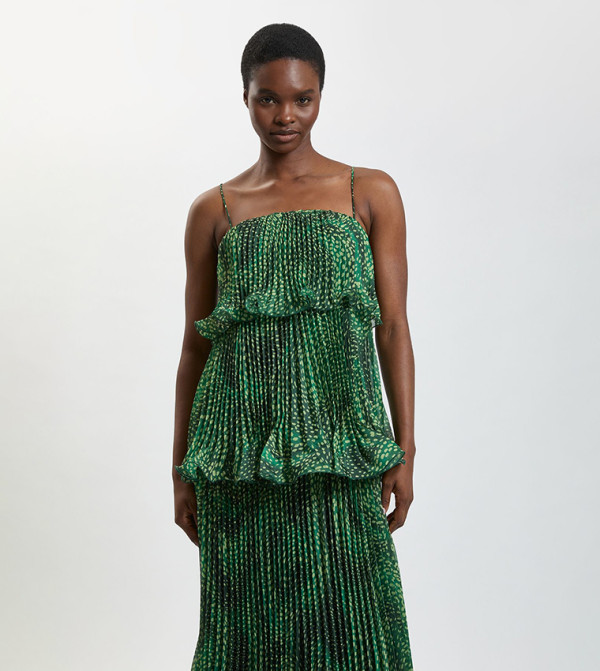Karen Millen  peplum-play - Green Maxi Dresses