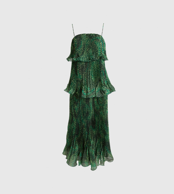 Karen Millen  peplum-play - Green Maxi Dresses
