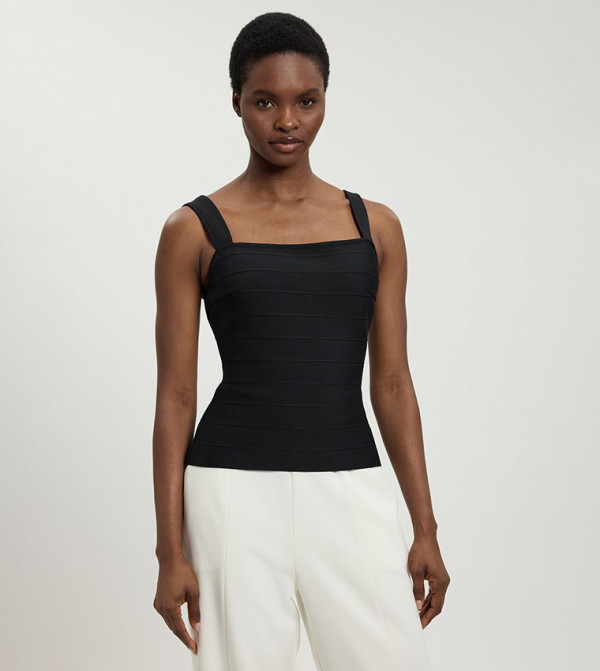 كارن ميلين  summer-tailoring - أسود Sleeveless Tops