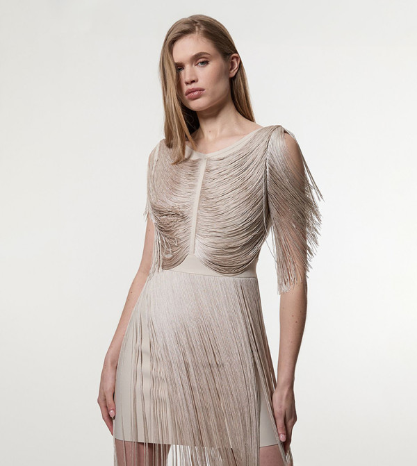 Karen Millen  Clothing - Silver Mini Dresses