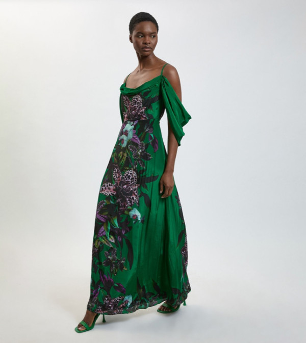 كارن ميلين  modest-dressing - أخضر Maxi Dresses