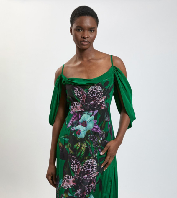 كارن ميلين  modest-dressing - أخضر Maxi Dresses