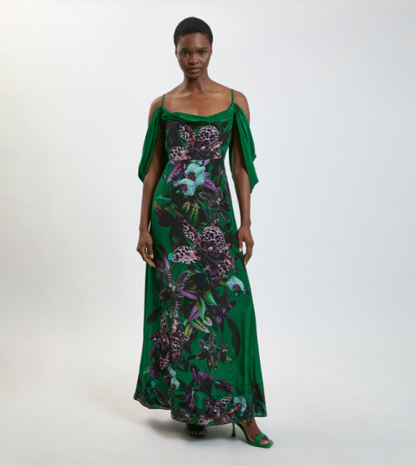 كارن ميلين  modest-dressing - أخضر Maxi Dresses
