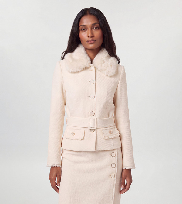 Karen Millen Karen Millen - Cream Casual Jackets