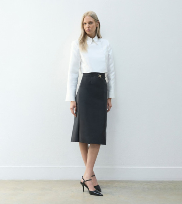 Karen Millen  Midi Skirts - BLACK Midi Skirts
