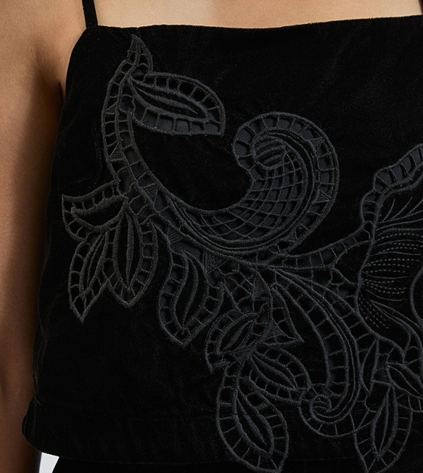 كارن ميلين  توبات بلا أكمام  - أسود Sleeveless Tops