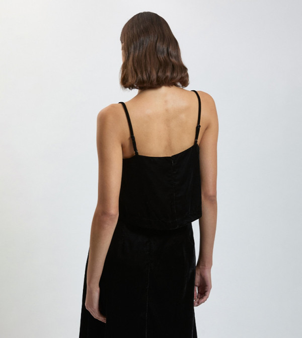 كارن ميلين  توبات بلا أكمام  - أسود Sleeveless Tops