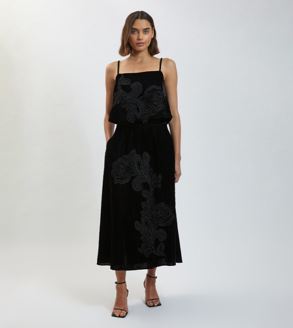كارن ميلين  توبات بلا أكمام  - أسود Sleeveless Tops